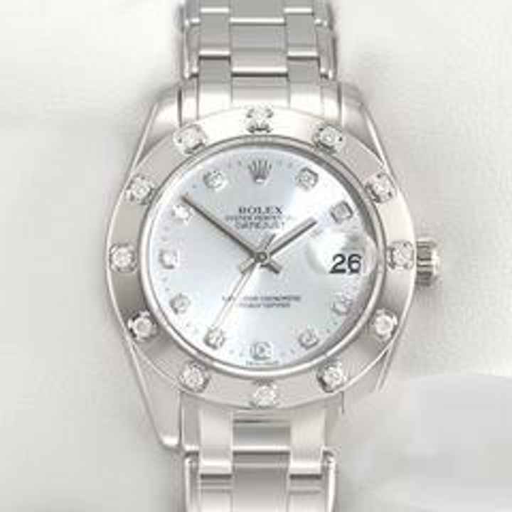  Rolex Lady-Datejust Pearlmaster 34 81319 Weissgold 750 Diamanten Automatik Lady 18kt White Gold Oyster Chronometer </h1> 