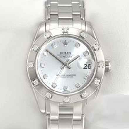  Rolex Lady-Datejust Pearlmaster 34 81319 Weissgold 750 Diamanten Automatik Lady 18kt White Gold Oyster Chronometer </h1> 