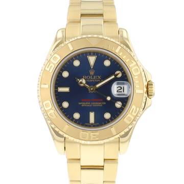  Rolex Yacht-Master Midsize Yellow Gold Blue Dial </h1> 