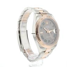 Thumbnail von Rolex Datejust 41 Oyster Fluted Steel / Everosegold Wimbledon Dial Service '25 </h1>