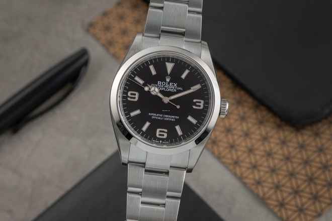  Rolex Explorer Oyster Edelstahl Automatik Herrenuhr Ref. 124270 B&P 2022  