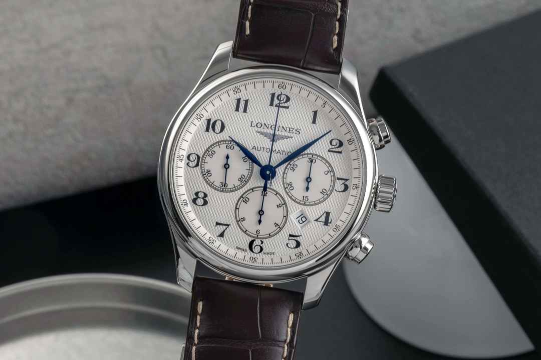  Longines Master Collection Chronograph Automatik Ref. L2.859.4.78.3 B&P 2022  