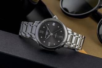 Thumbnail von Baume & Mercier Classima Diamanten Stahl Automatik Damenuhr Ref. MOA10610 B&P