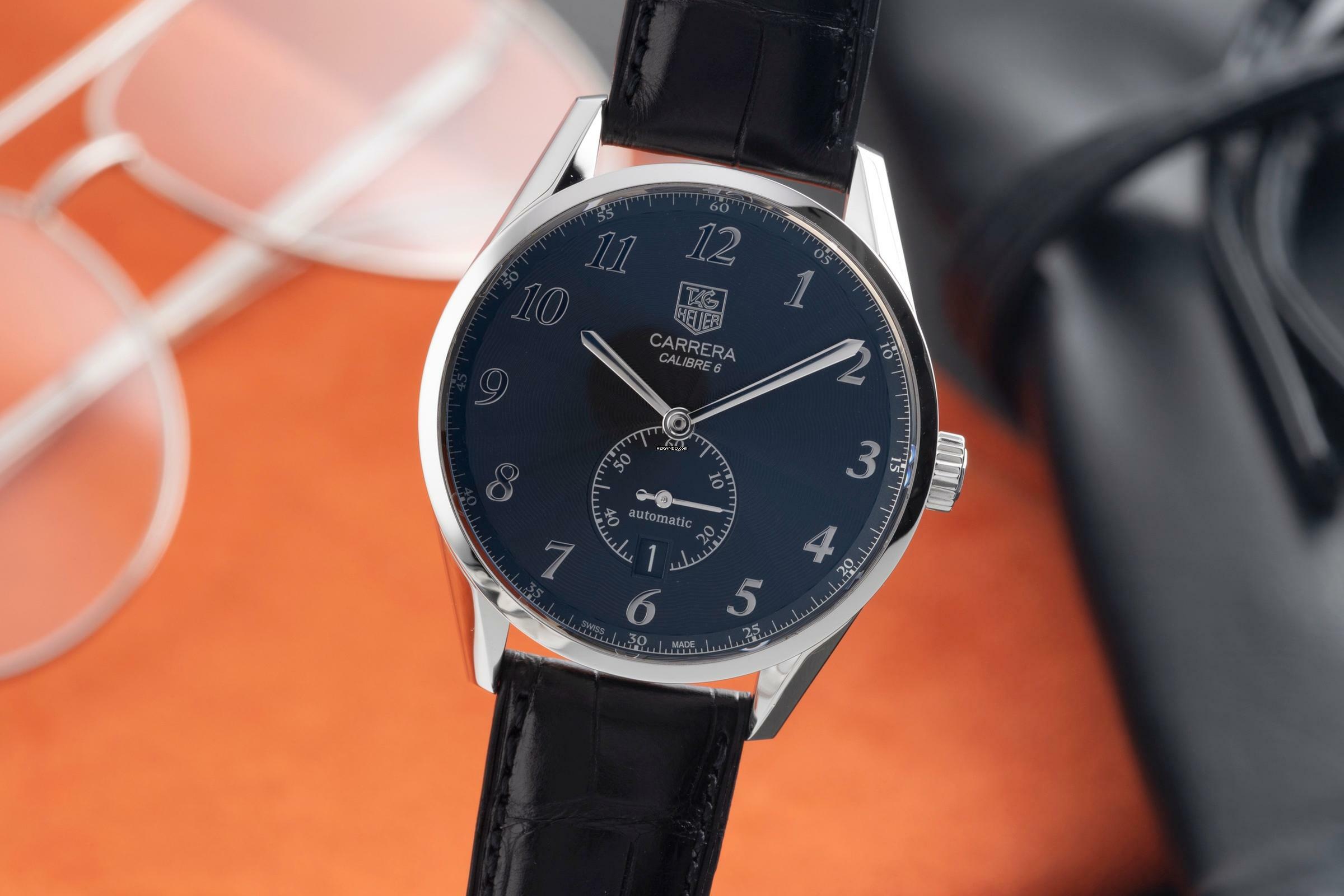 TAG Heuer Carrera Calibre 6 Stahl Automatik Herrenuhr Ref. WAS2110