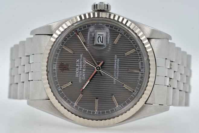  Rolex Datejust 36 Oyster Perpetual Datejust 16014 Tapestry Grey Dial  