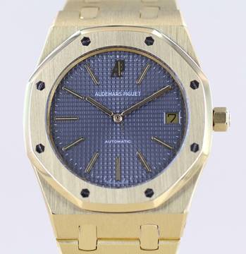  Audemars Piguet Royal Oak Jumbo 18K Gold Jumbo 5402BA grey Clou de Paris B-Serie Cal2121 Luxusuhr </h1> 