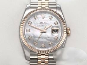 Thumbnail von Rolex Datejust 36 36mm 116231 2012 Stahl Rosegold 750 Perlmutt Diamanten Automatik Stainless Steel 18kt Rose Gold Jubilé-band Chronometer Oyster </h1>