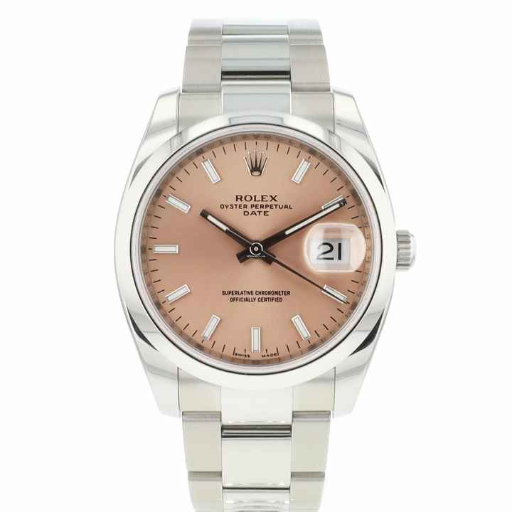  Rolex Oyster Perpetual Date 34 Pink Dial  