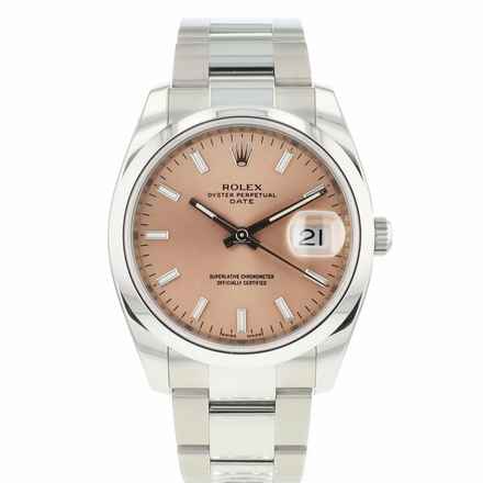 Rolex Oyster Perpetual Date 34 Pink Dial  