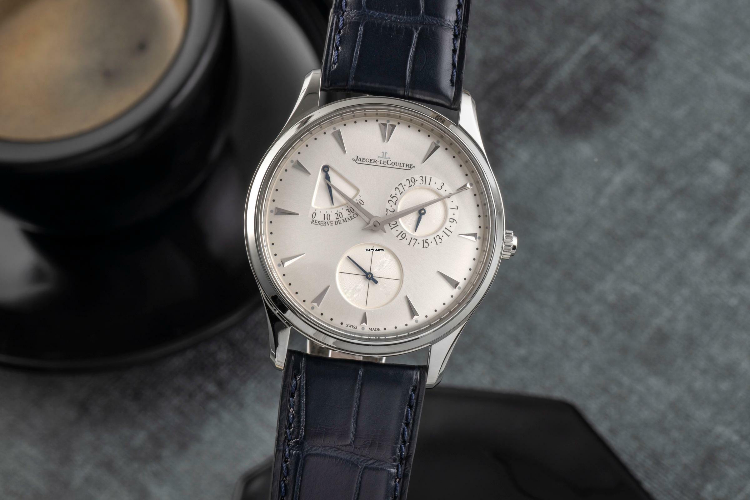Jaeger-LeCoultre Master Ultra Thin Réserve de Marche Stahl Automatik Ref. Q1378420 176.8.38.S