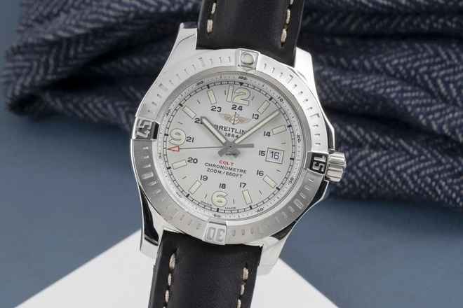  Breitling Colt 200M Chronometer Datum Edelstahl Herrenuhr Ref. A74388  