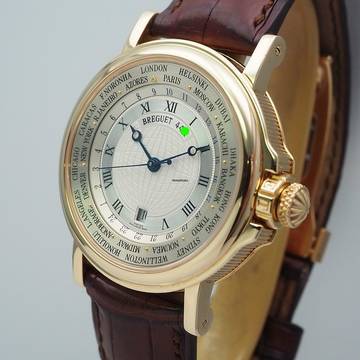  Breguet Marine Hora Mundi 3700 Gold 18k/750 Box+Papiere 