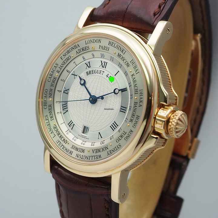  Breguet Marine Hora Mundi 3700 Gold 18k/750 Box+Papiere 