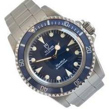 Thumbnail von Tudor Submariner No Date 94010 Lollipop blue dial Full Set 1988’s </h1>