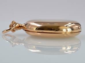 Thumbnail von Patek Philippe Pocket hunter bassine-style 51 MM porcelain dial rose gold 18KT 1891