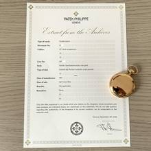 Thumbnail von Patek Philippe Pocket hunter bassine-style 51 MM porcelain dial rose gold 18KT 1891