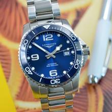 Thumbnail von Longines HydroConquest 41MM blue dial ceramic bezel Automatic Full Set 2023 </h1>