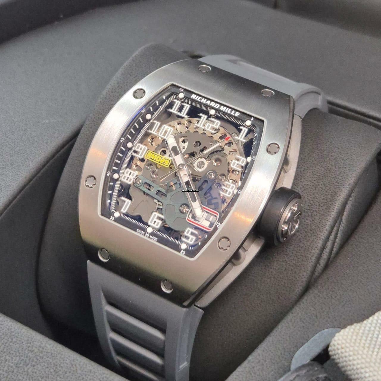 Thumbnail von Richard Mille RM 029 Big Date Titanium 2 Straps Automático Completo