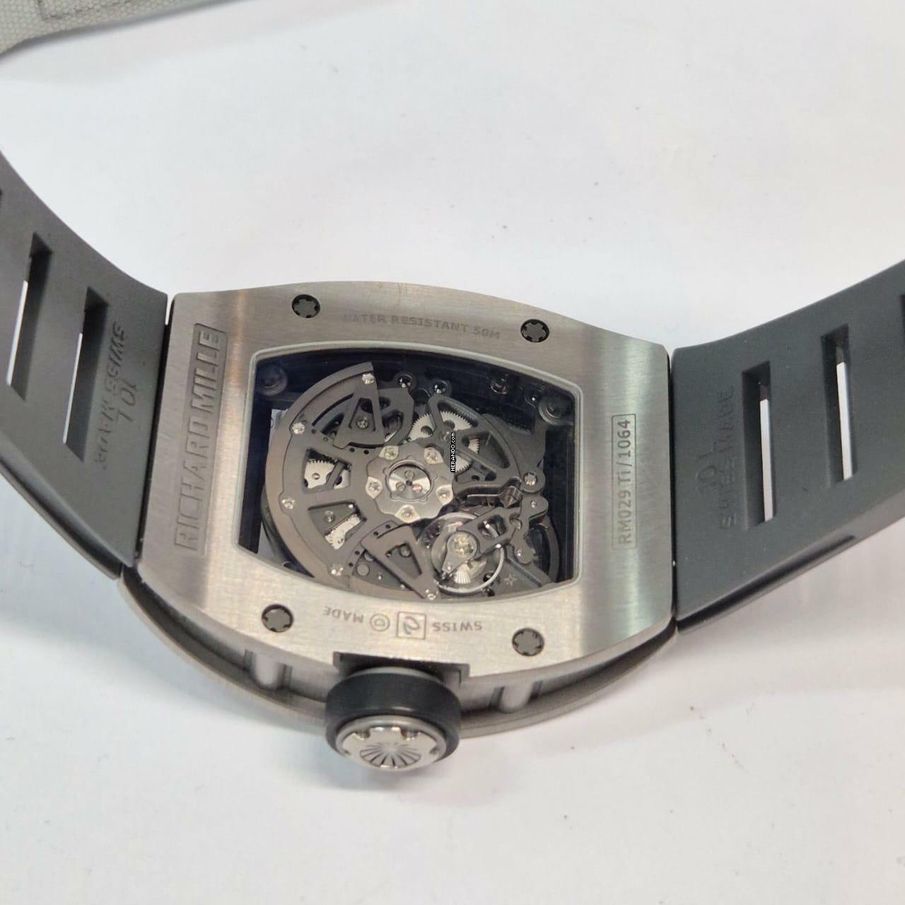 Thumbnail von Richard Mille RM 029 Big Date Titanium 2 Straps Automático Completo