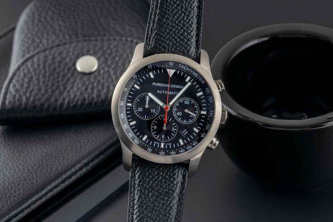  Porsche Design Dashboard Chronograph Titan Automatik Ref. 6612.11.40 Papers 