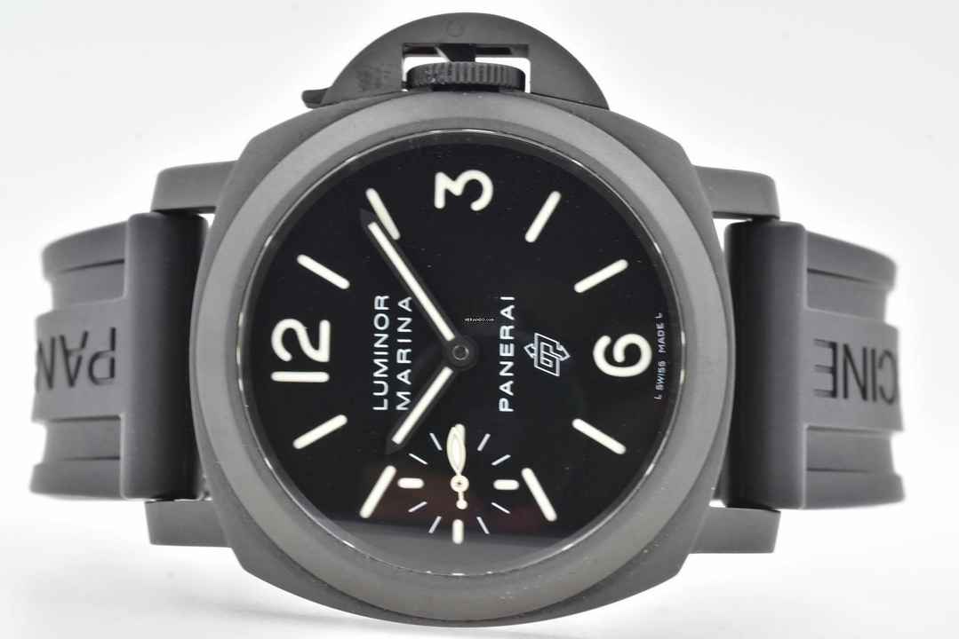  Panerai Luminor Marina Logo PAM00005 PAM 005 DLC Blacked Out </h1> 