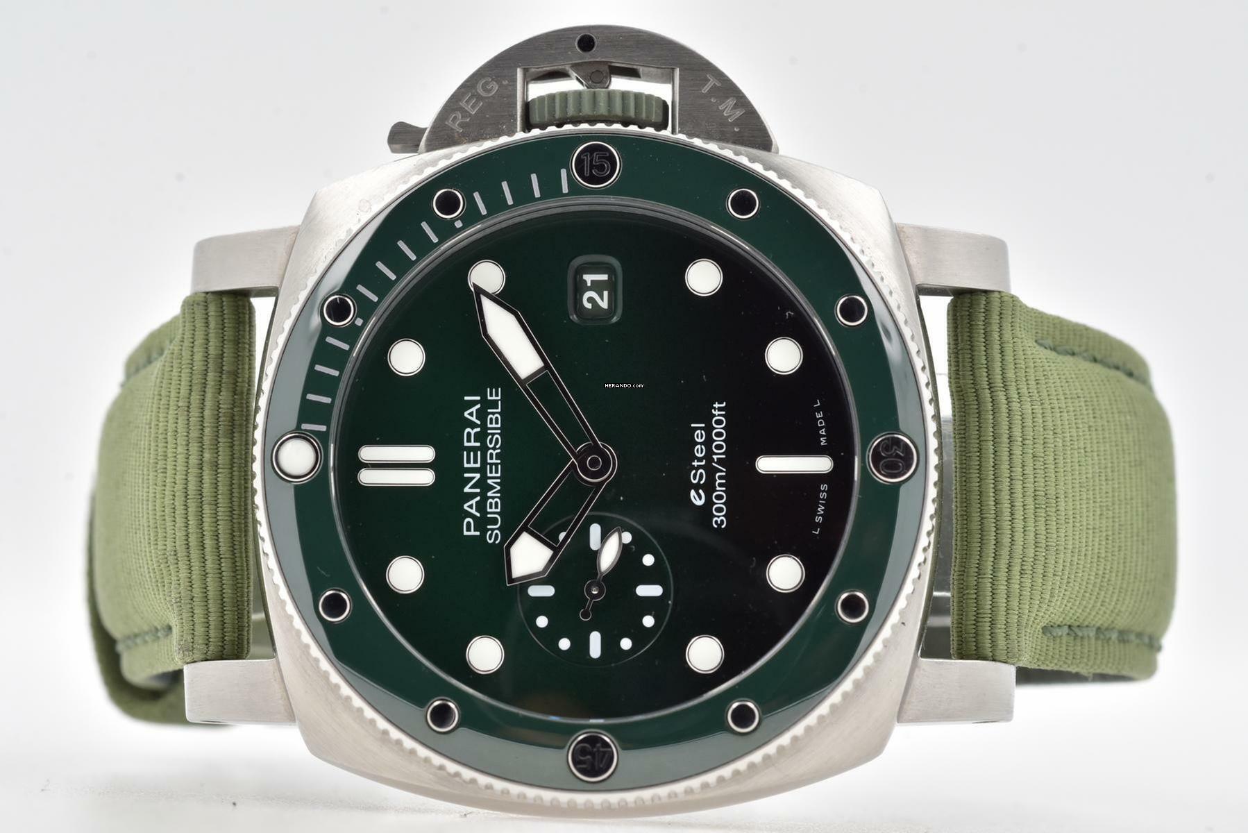 Panerai Luminor Submersible Quarantaquattro Verde PAM01287 PAM 1287 Green </h1>