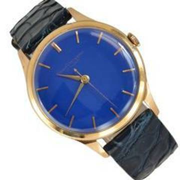  Girard Perregaux Classic 35MM blue lacquered dial rose gold 18KT Automatic 1950’s </h1> 