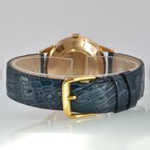 Thumbnail von Girard Perregaux Classic 35MM blue lacquered dial rose gold 18KT Automatic 1950’s </h1>