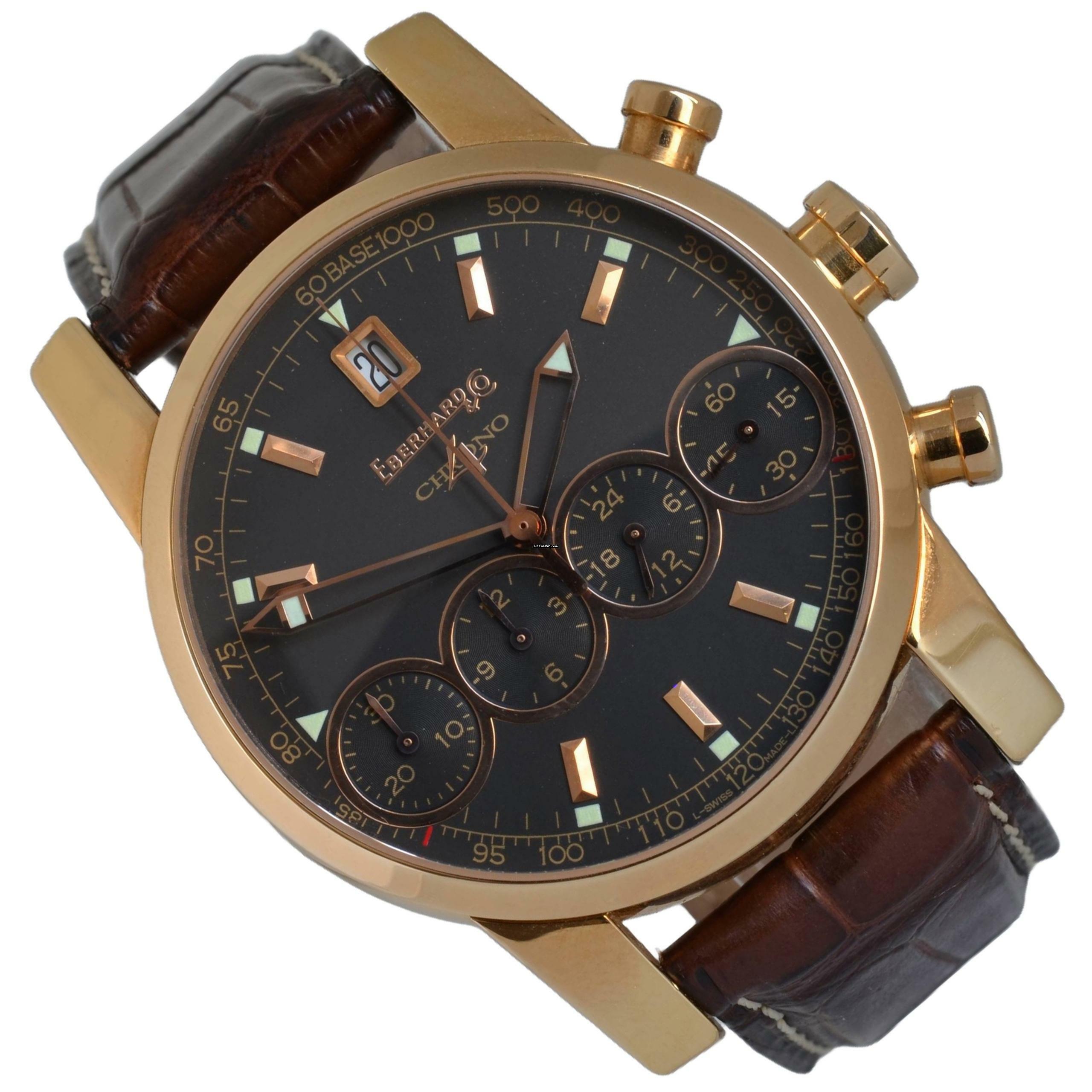  Eberhard & Co. Chrono 4 30058 Rose gold 18KT Full Set 2005’s  