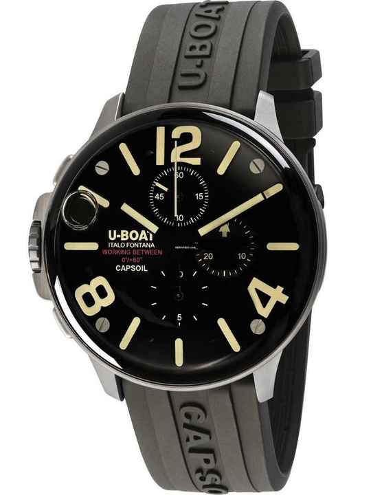  U-Boat 8111/E Capsoil Chronograph SS Herrenuhr 45mm 10ATM 