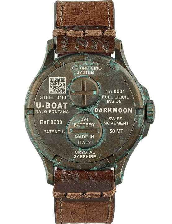  U-Boat 9600/A Herrenuhr Darkmoon Unico 45mm 50M 