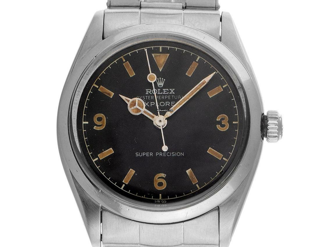 Rolex Explorer Ref.5500 1957 Full Set original unpoliert Vintage </h1>