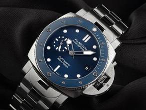 Thumbnail von Panerai Submersible Blue Notte Ref.PAM02068 2024 Full Set Ungetragen
