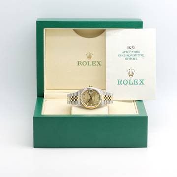  Rolex Datejust 31 Medium Stahl/Gold Ref : 78273 Box & Papiere von 2002 </h1> 