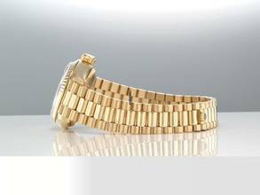 Thumbnail von Rolex Lady-Datejust Gelbgold 750 Diamanten Automatik 18kt Yellow Gold Damen President-band Chronometer Oyster White Dial </h1>