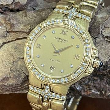  Raymond Weil Parsifal Parsifal Lady Diamond - 18Kt Gelbgold ca. 80g - Diamanten - Ref. 10.816 </h1> 