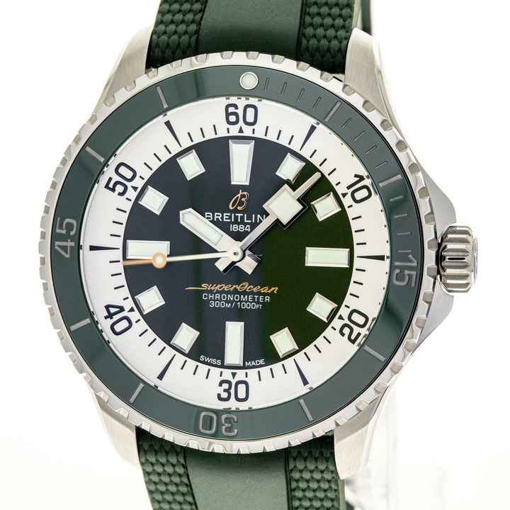 Breitling Superocean 44 Green – A17376A31L1S1 – NEW & UNWORN – 07/2025 Full Set 