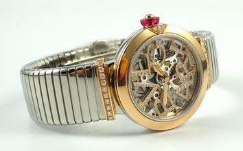 Thumbnail von Bulgari Lucea Skeleton Rosegold/Stahl Brillanten Full Set / Neuware