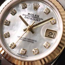 Thumbnail von Rolex Lady-Datejust 28 Oyster Fluted Steel Gold MoP Diamond Dial