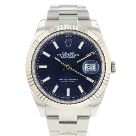  Rolex Datejust 41 Oyster Fluted Blue Dial </h1> 
