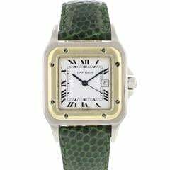  Cartier Santos Carree GM Steel/Gold </h1> 