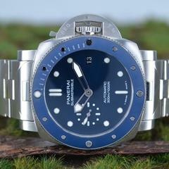 Panerai Submersible 42mm Blu Notte Herrenuhr Ref. PAM02068 </h1>