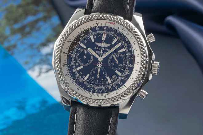  Breitling Bentley Motors Chronograph Edelstahl Automatik Herrenuhr Ref. A25362 