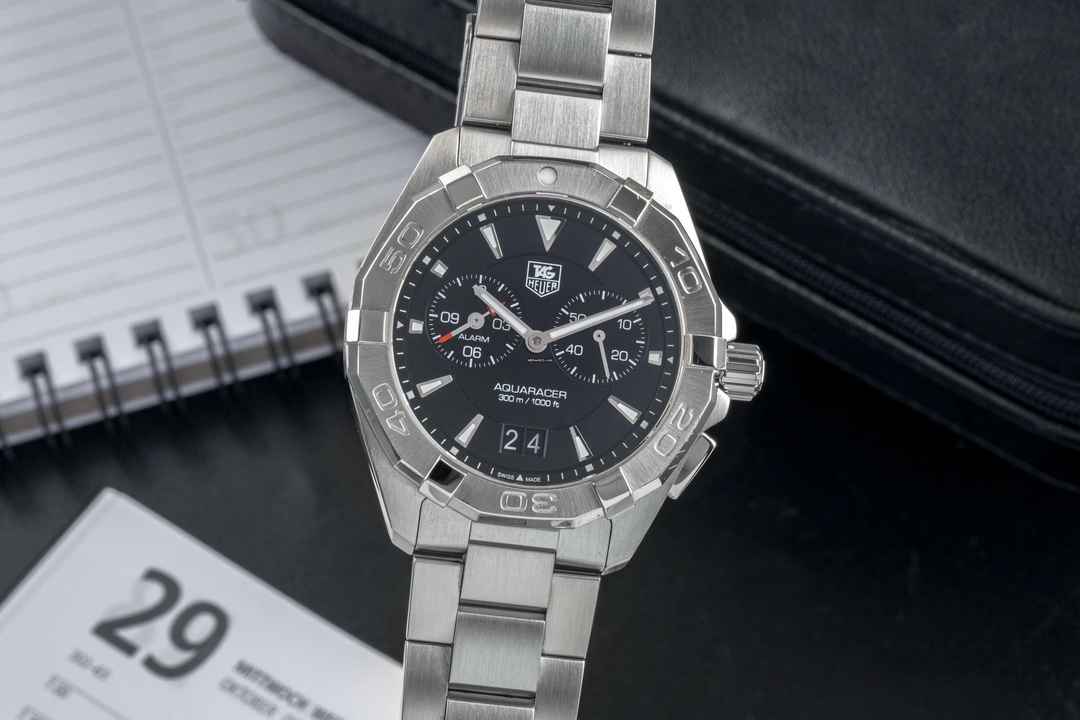  TAG Heuer Aquaracer 300M Edelstahl Herrenuhr Big Date Ref. WAY111Z B&P 2016  