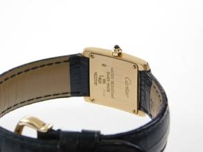 Thumbnail von Cartier Tank Française Lady 18 Karat Gelbgold mit Original Box und Schließe