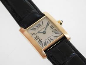 Thumbnail von Cartier Tank Française Lady 18 Karat Gelbgold mit Original Box und Schließe