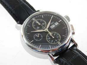 Thumbnail von IWC Portofino Chronograph Edelstahl Tag / Datum mit Papieren und Faltschließe