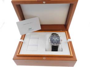 Thumbnail von IWC Portofino Chronograph Edelstahl Tag / Datum mit Papieren und Faltschließe