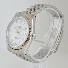 Thumbnail von Rolex Datejust 36 16234 white romans dial TOP Condition Full Set </h1>