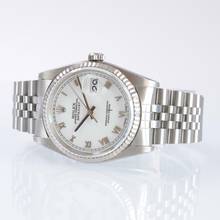 Thumbnail von Rolex Datejust 36 16234 white romans dial TOP Condition Full Set </h1>